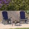 Flash Furniture Gray Adirondack Rockers - Blue Cushions, 2PK 2-JJ-C14705-CSNBL-GY-GG - alternate 1